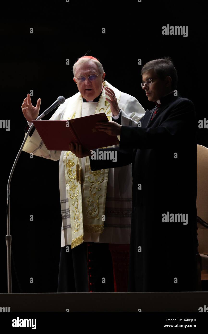Vatican City, Italy. 04th Mar, 2025. On the ninth day, Cardinal Arthur ...