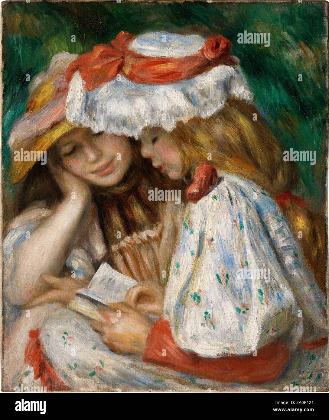 two-girls-reading-pierre-auguste-renoir-c-1890-1891-stock-photo-alamy