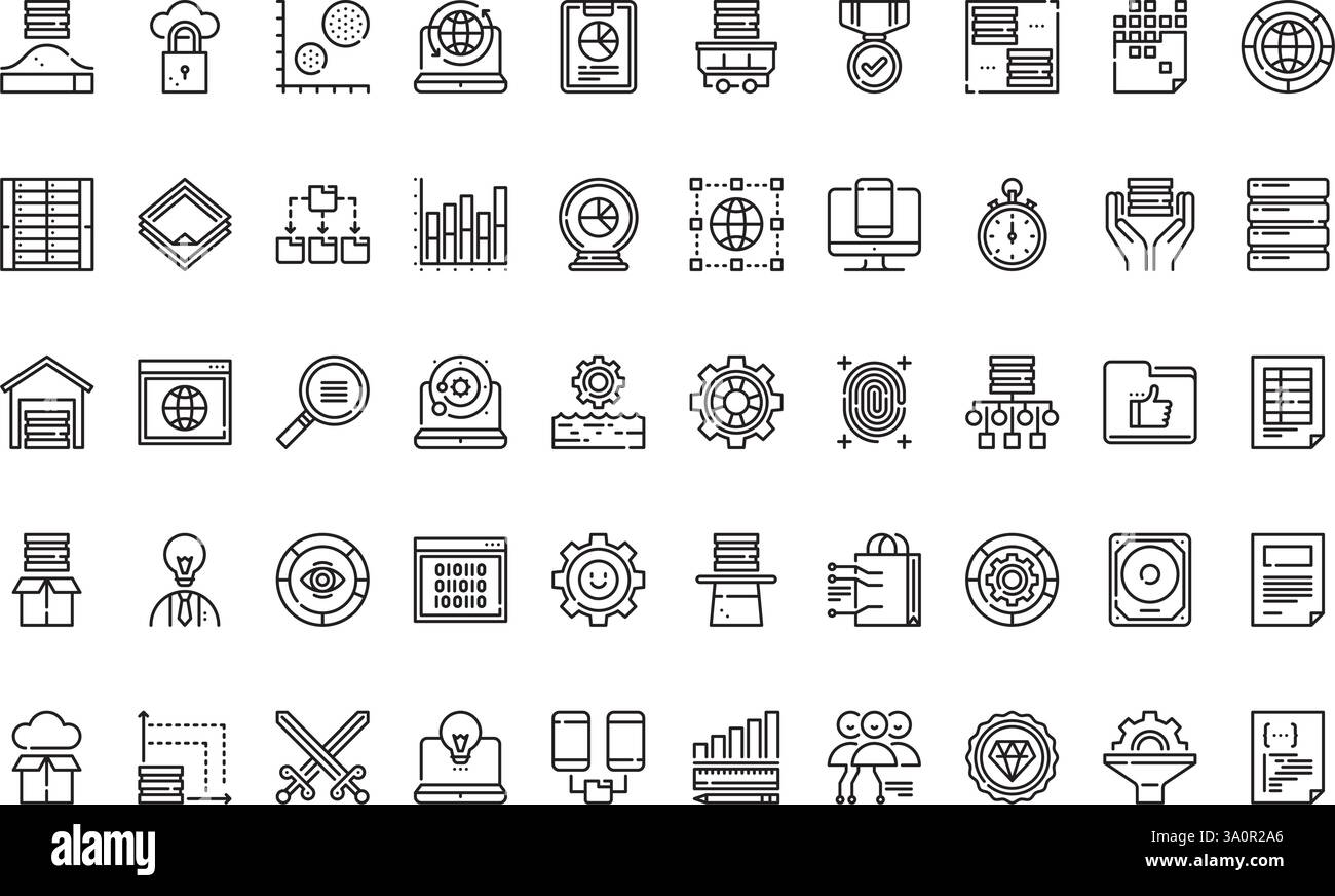 High-Quality Vector Icons Collection with Editable Stroke. Ideal for Professional and Creative Projects. Stock Vector