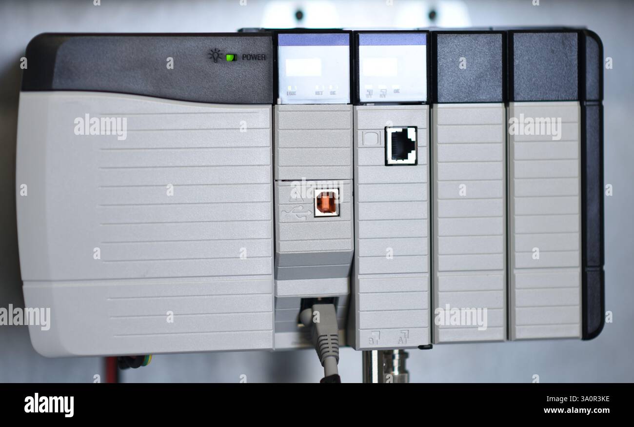 PLC Computer Stock Photo