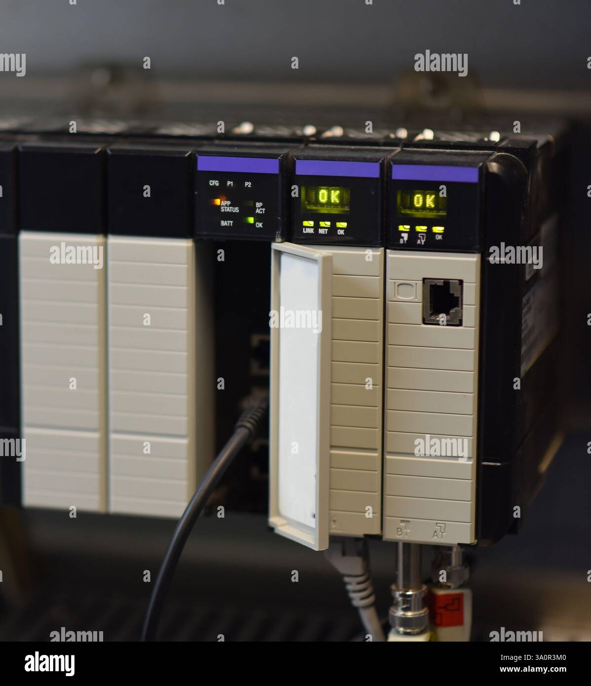 PLC Computer Stock Photo