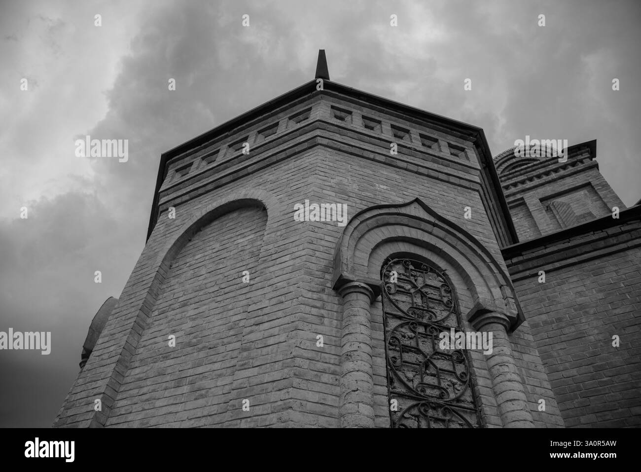 Old abandoned church in black and white Stock Photo - Alamy