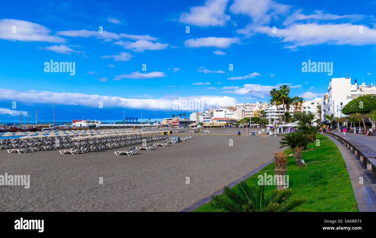 Los Cristianos, Tenerife, Canary island, Spain - March 25, 2017
