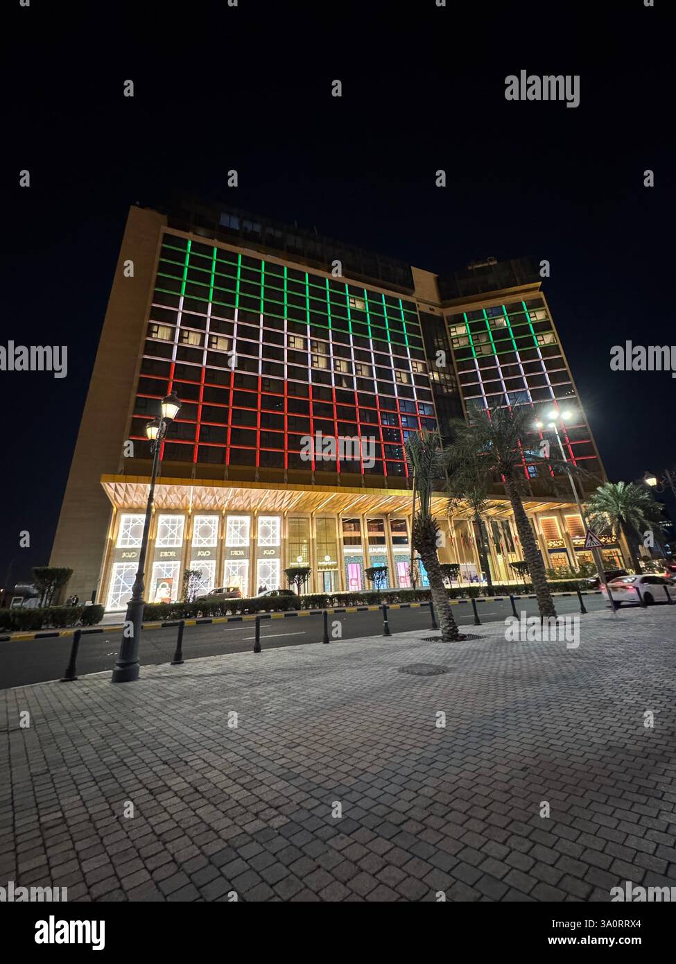 Kuwait City on a Ramadan night - Smartphone Captured Stock Image