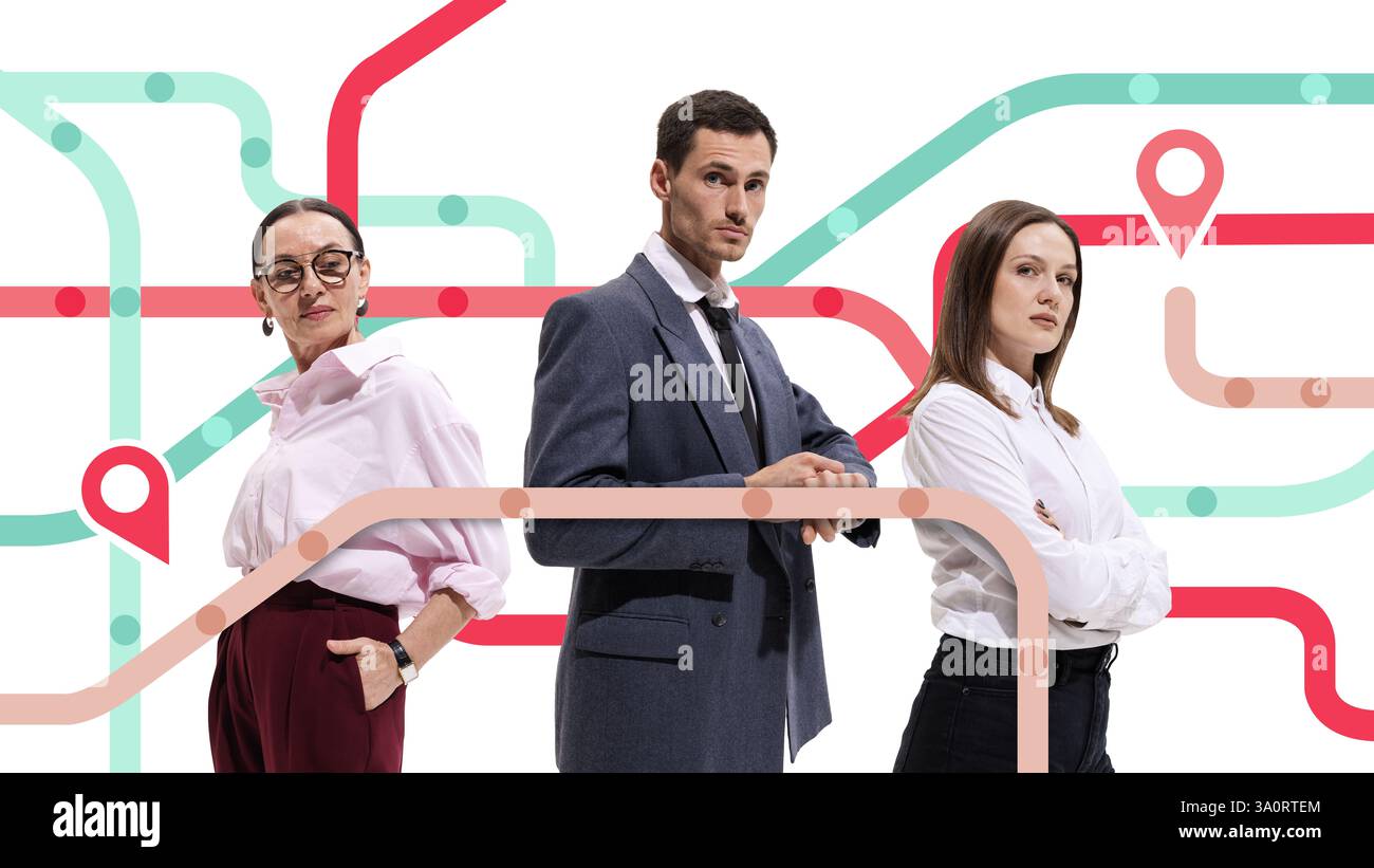 Art inspired three standing hi-res stock photography and images - Alamy