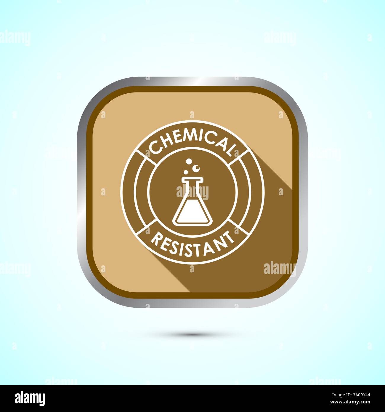 Chemical resistant icon design illustration, Chemical resistant sign ...