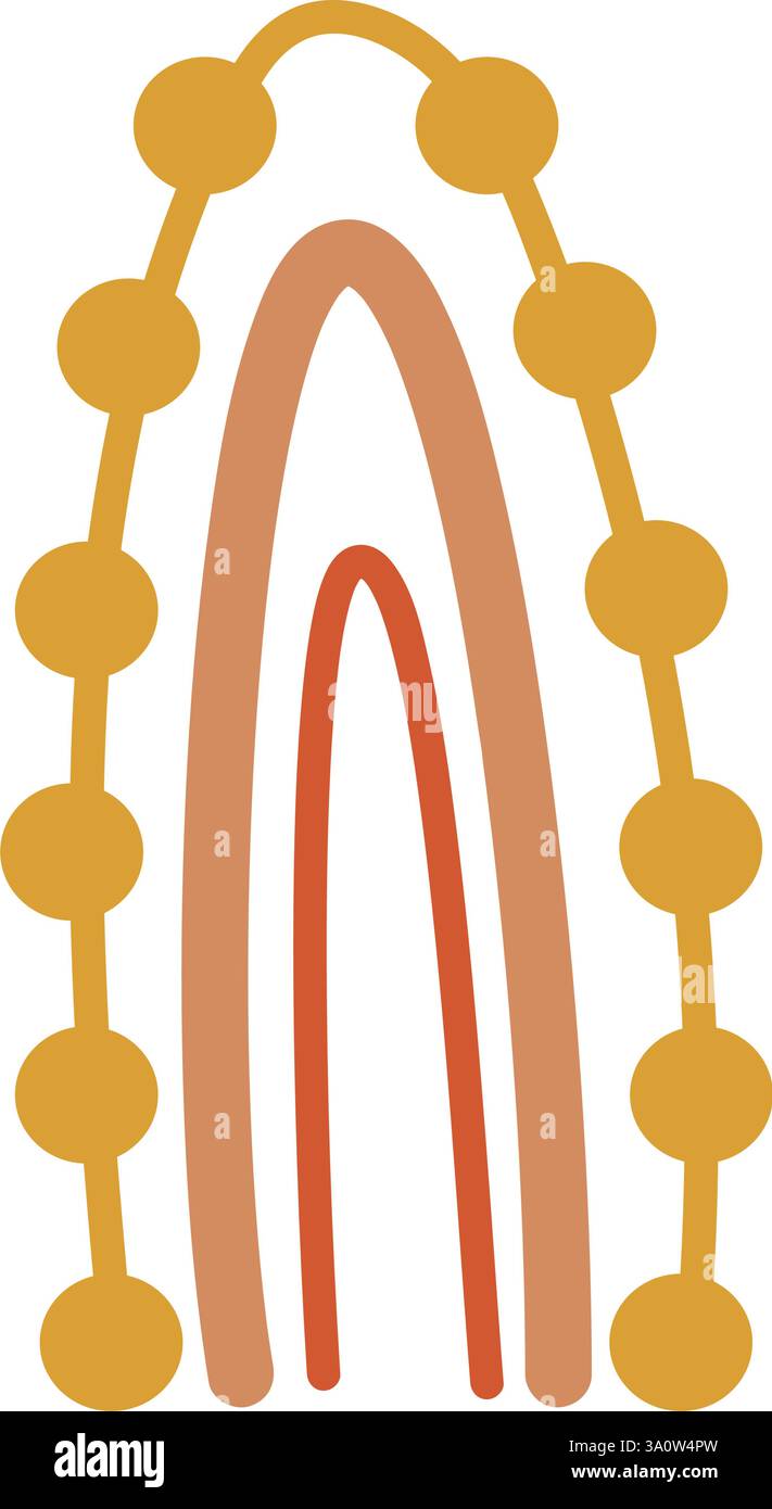 Boho Background Curved Line Stock Vector Image & Art - Alamy