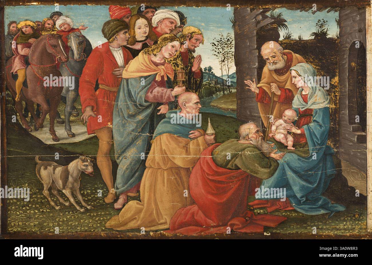 adoration of the Magi Bartolomeo di Giovanni Stock Photo - Alamy