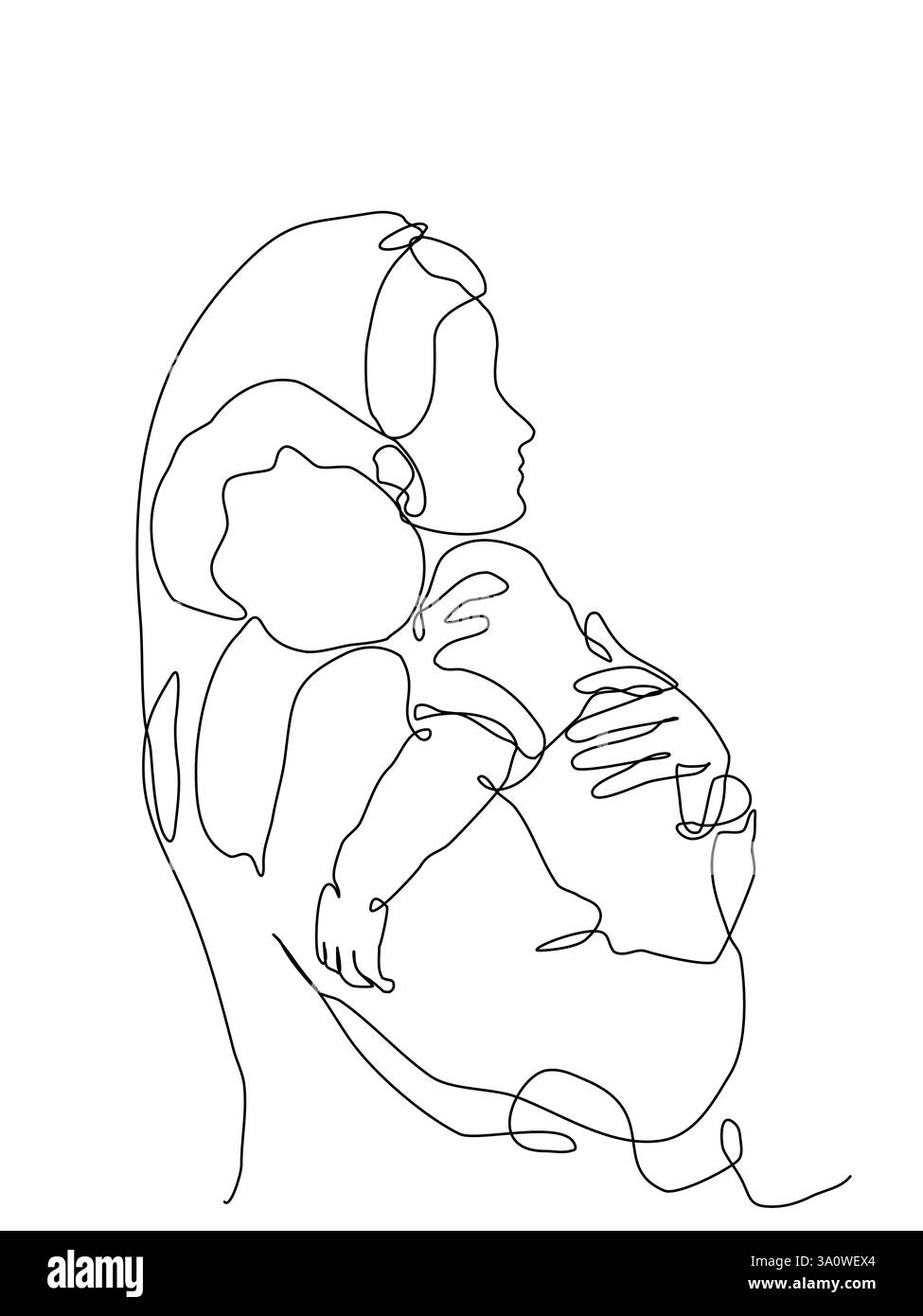 Drawing for mom Black and White Stock Photos & Images - Alamy