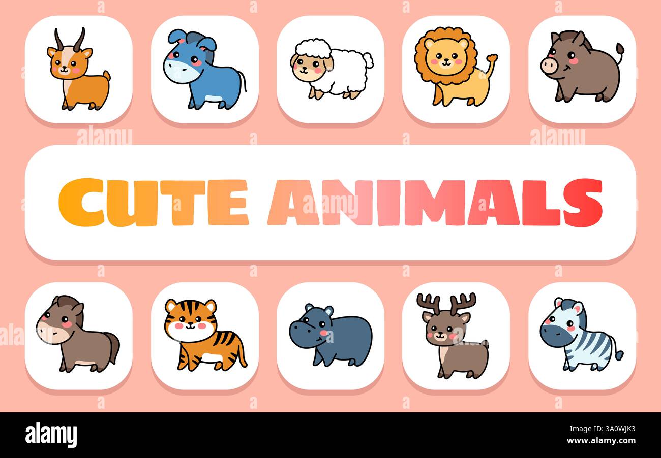 cute animals text concept. Shablon for presentation and Infographics ...