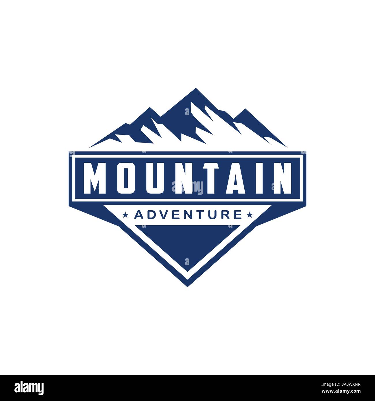 Mountain outdoor adventure logo design Stock Vector Image & Art - Alamy