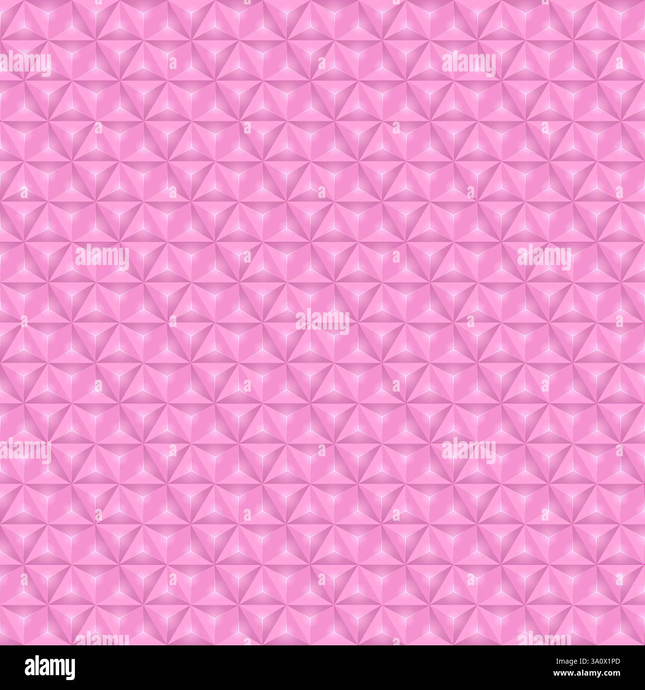 Vector Set of pink pyramid pattern. Geometric background. Abstract mosaic texture design. Stock Vector
