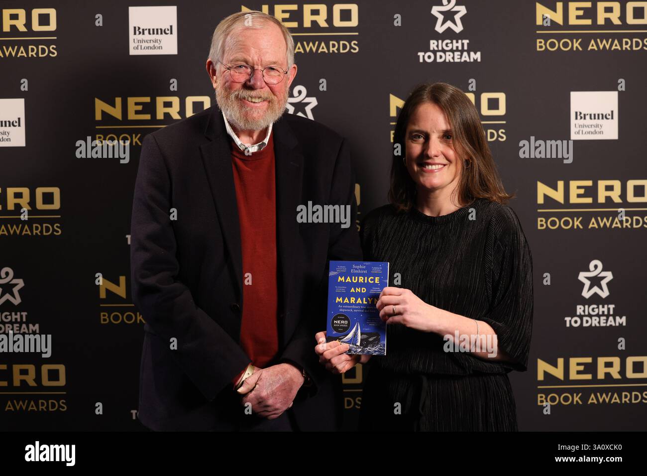 EDITORIAL USE ONLY Chair of Judges Bill Bryson with Category winning ...