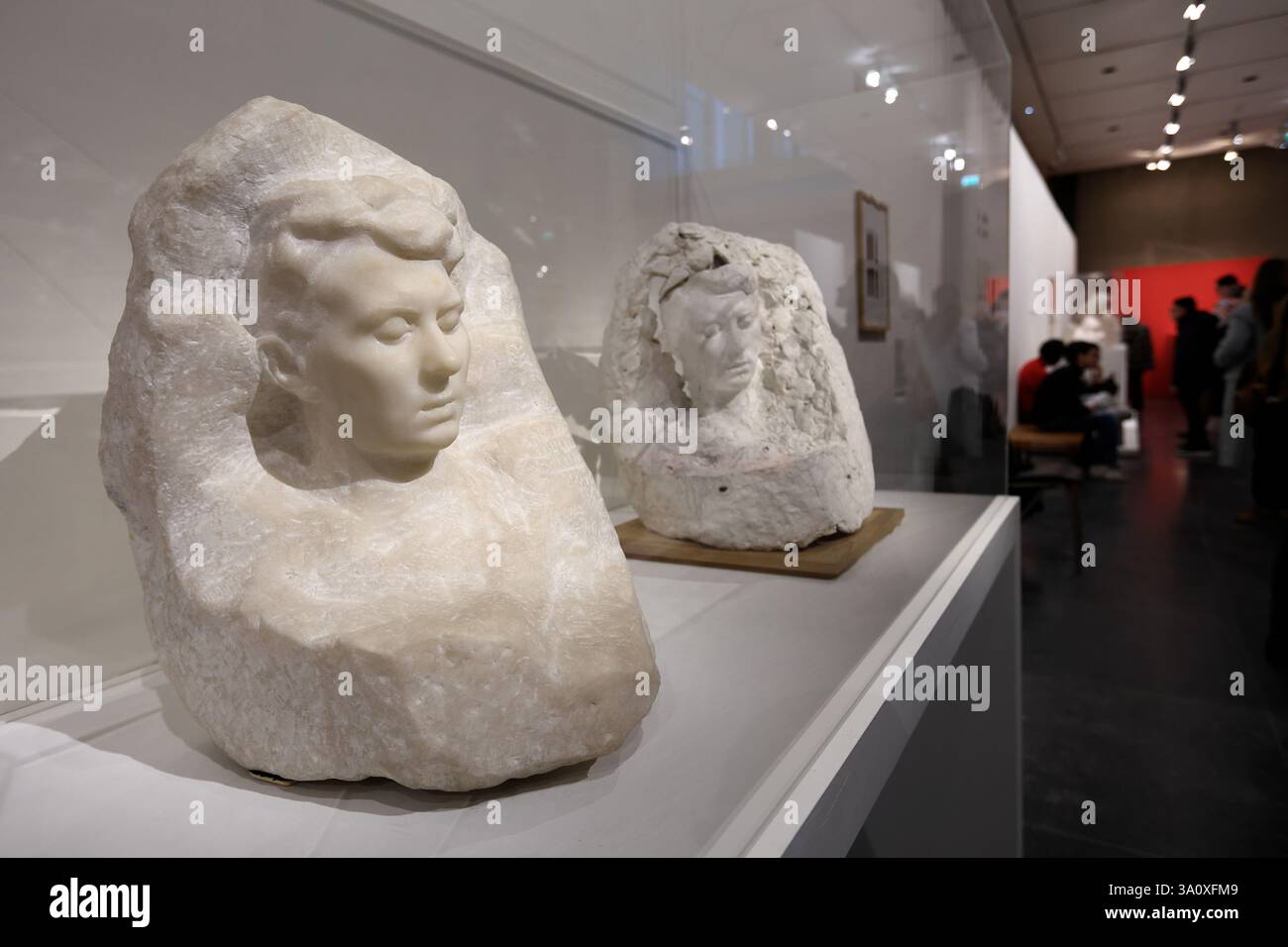 The marble statue of Rose Beuret by Auguste Rodin (1902-1903) display ...