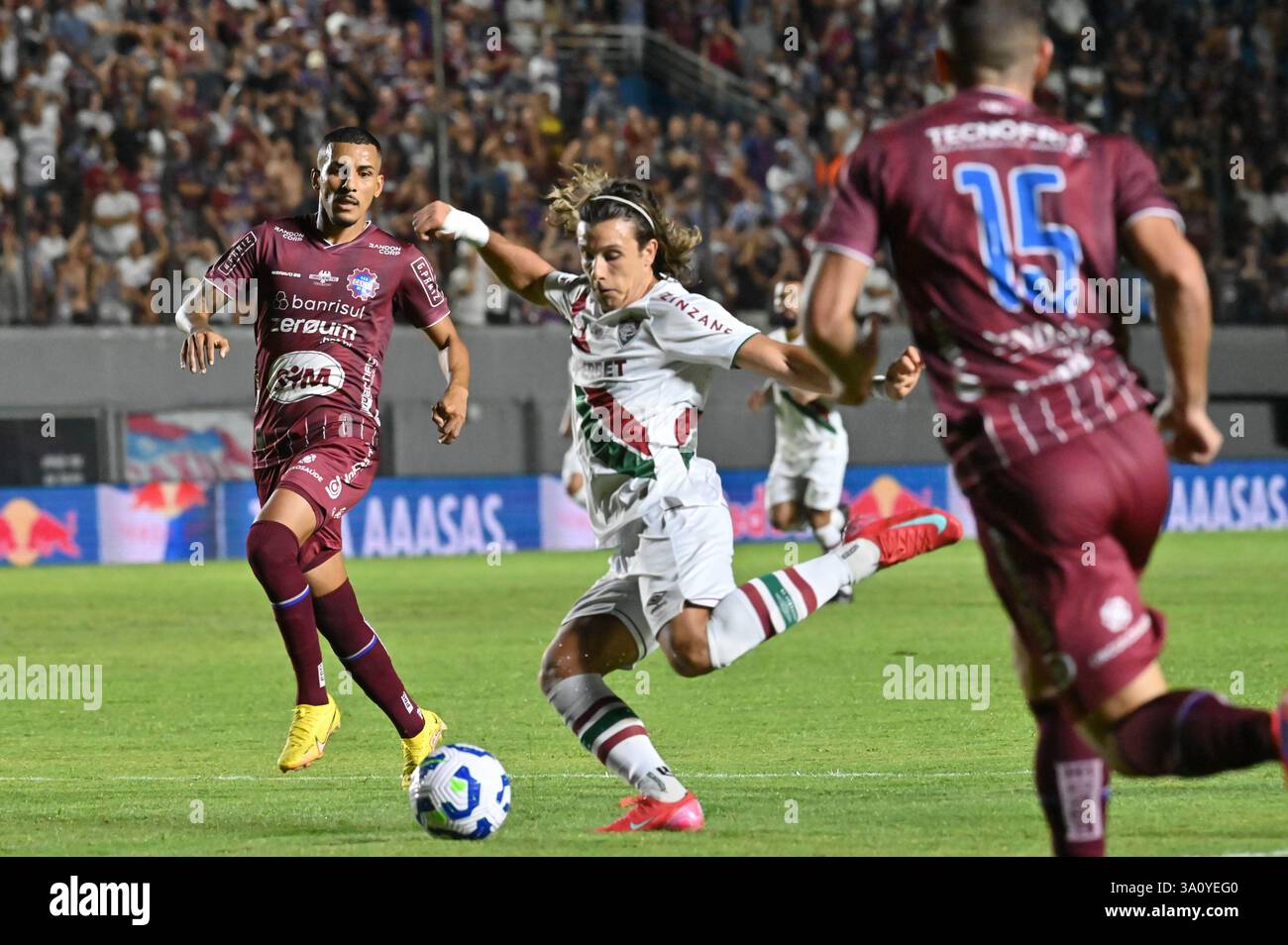 Caxias Do Sul, Brazil. 05th Mar, 2025. Images of the football match ...