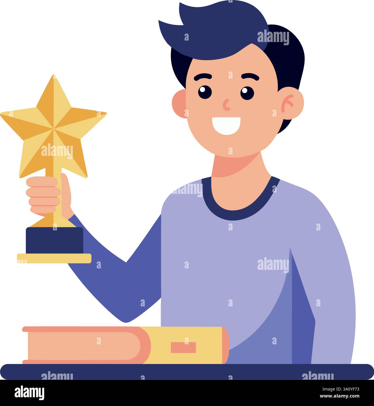 Student Leader with Star Trophy Stock Vector Image & Art - Alamy