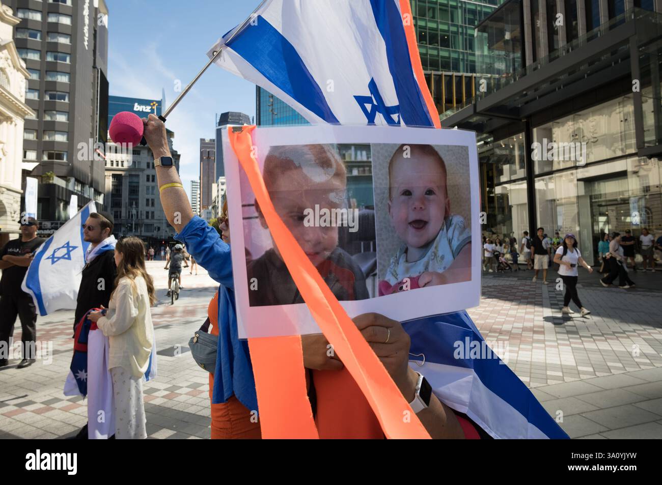 support for Israel againt Hamas Stock Photo