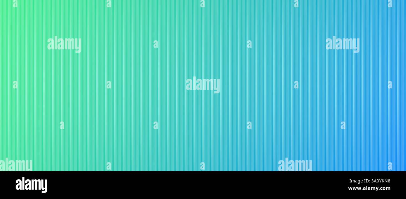Acrylic glass, colorful gradient behind ribbed plastic texture Stock Vector