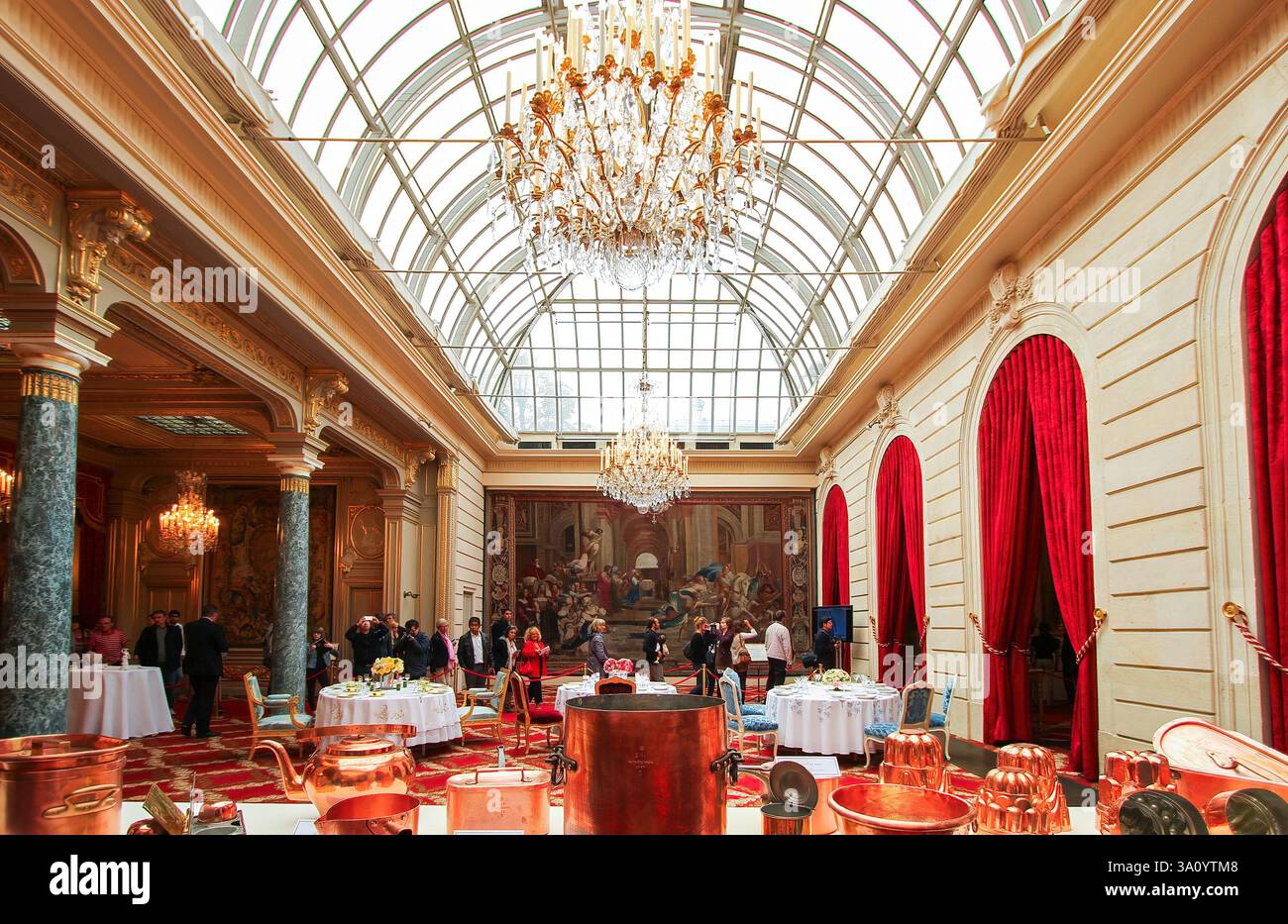 Winter gardens of the Élysée Palace aka Hôtel d'Evreux, the official ...