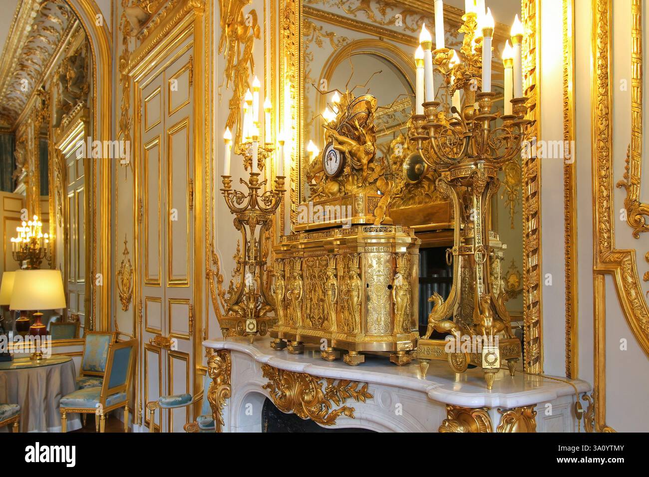Ambassador's room in the Élysée Palace aka Hôtel d'Evreux, the official ...
