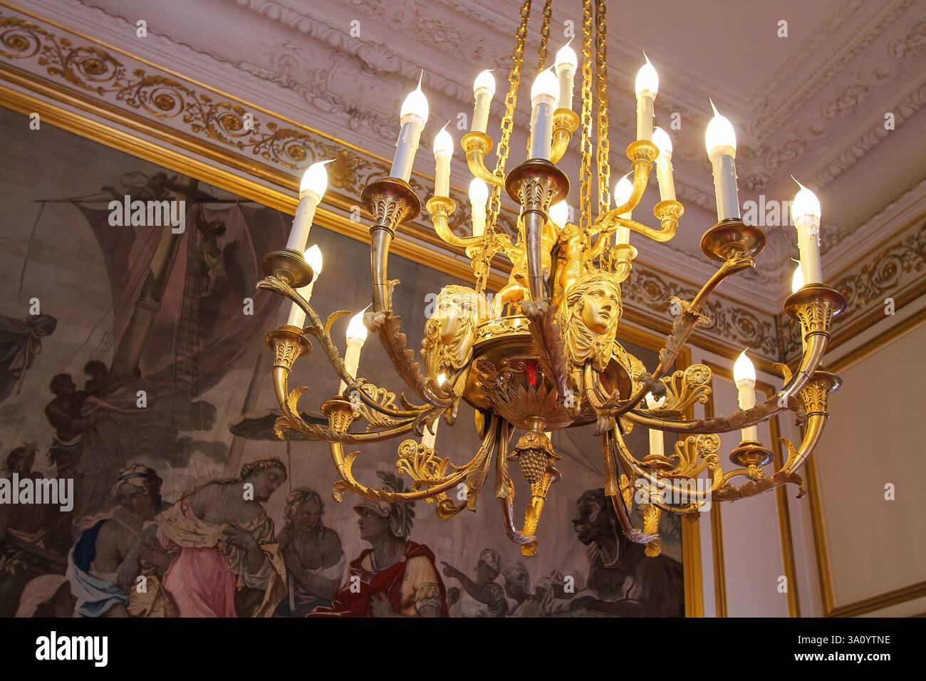 Cleopatra room in the Élysée Palace aka Hôtel d'Evreux, the official ...