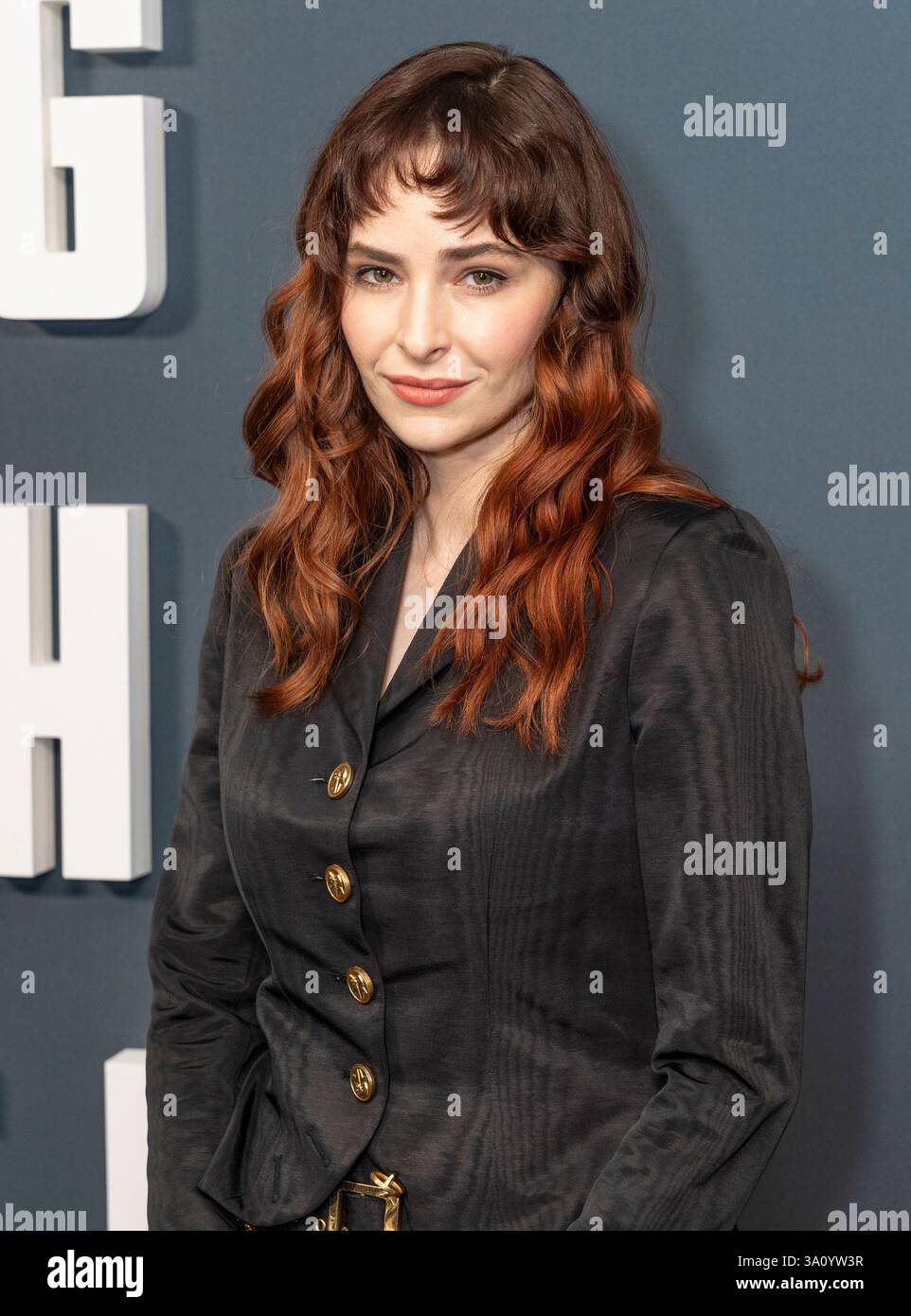 New York, NY, March 5, 2025: Ashleigh Cummings attends premiere for