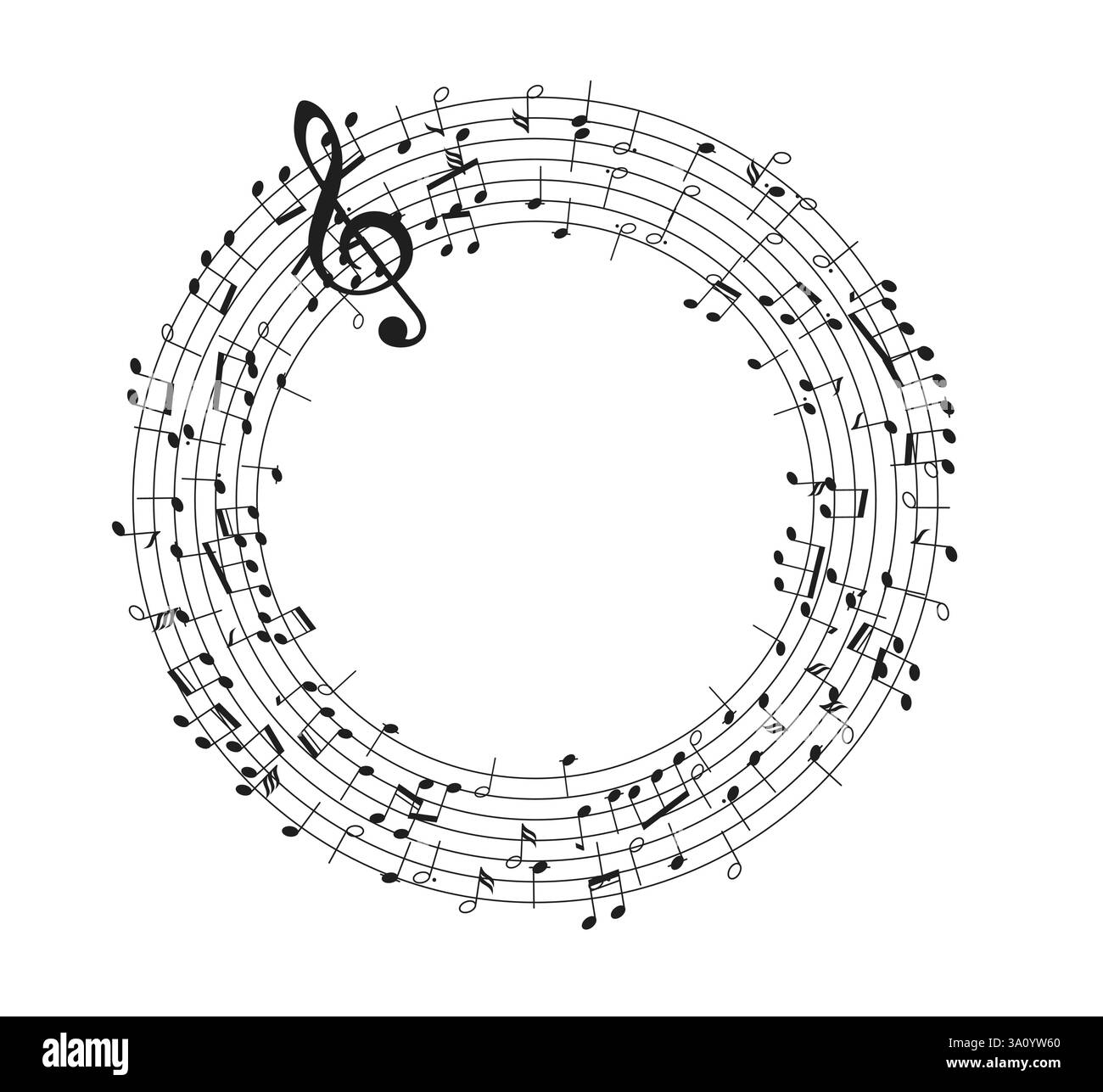 Prominent circular symbol Black and White Stock Photos & Images - Alamy