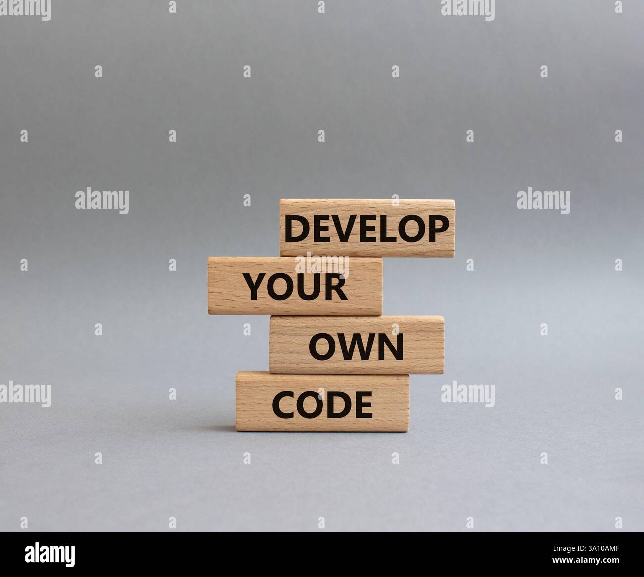 Develop your own code symbol. Concept words Develop your own code on ...