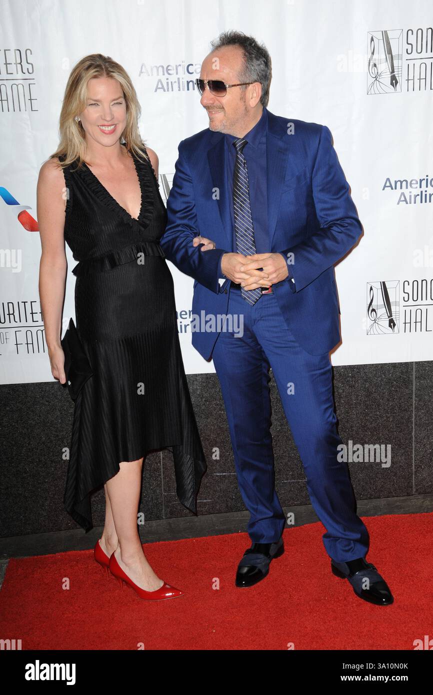 Diana Krall And Elvis Costello Attending Songwriters Hall Of Fame 47th diana-krall-and-elvis-costello-attending-songwriters-hall-of-fame-47th