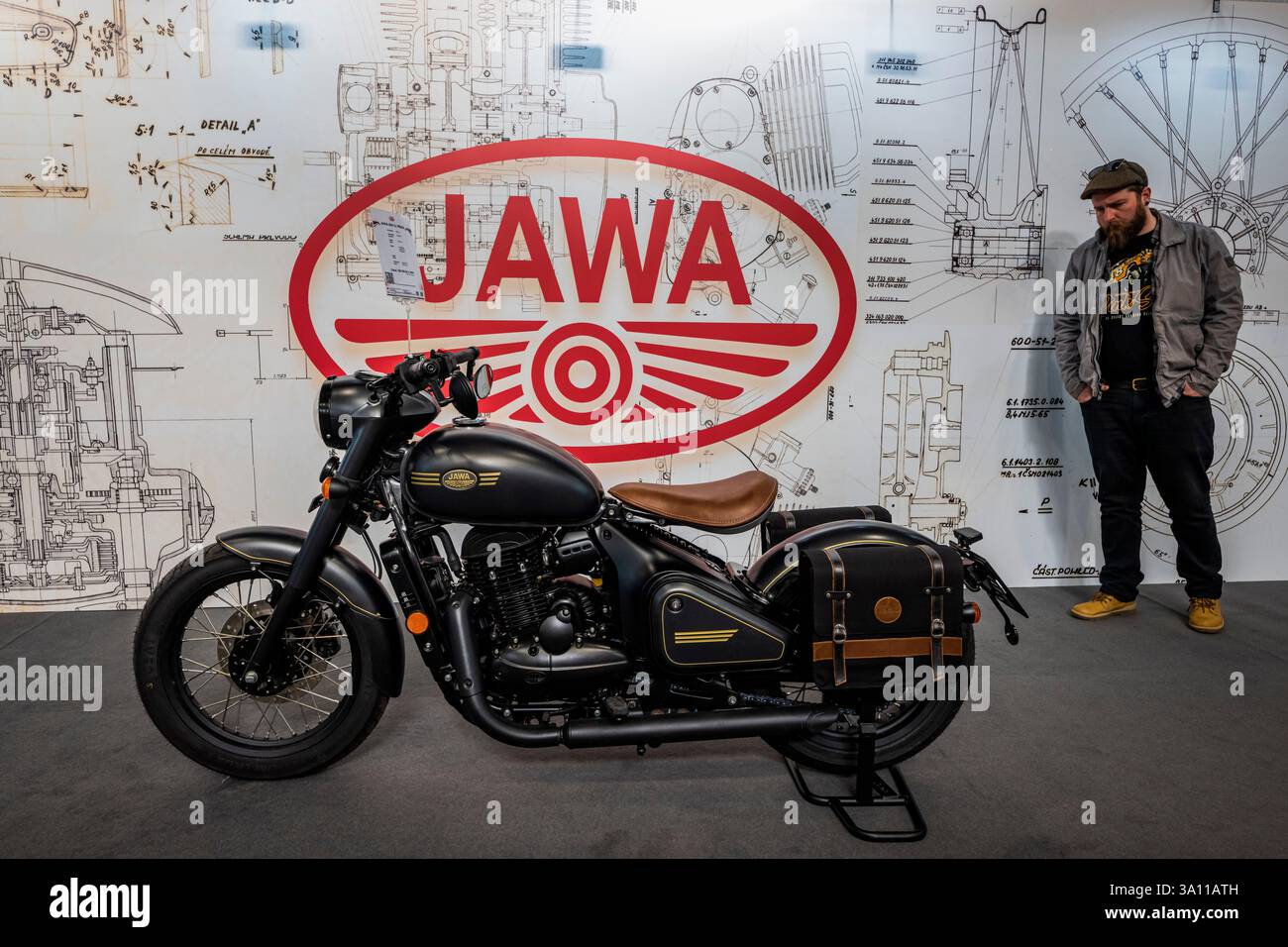 Prague, Czech Republic. 06th Mar, 2025. Start of exhibition of motorcycles, ATVs and accessories Motocykl Praha (Motorcycle Prague) 2025 in Prazsky veletrzni exhibition grounds in Prague, Czech Republic, March 6, 2025. Credit: Vit Simanek/CTK Photo/Alamy Live News Stock Photo