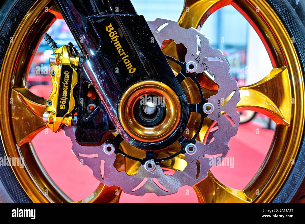 Prague, Czech Republic. 06th Mar, 2025. Start of exhibition of motorcycles, ATVs and accessories Motocykl Praha (Motorcycle Prague) 2025 in Prazsky veletrzni exhibition grounds in Prague, Czech Republic, March 6, 2025. Credit: Vit Simanek/CTK Photo/Alamy Live News Stock Photo