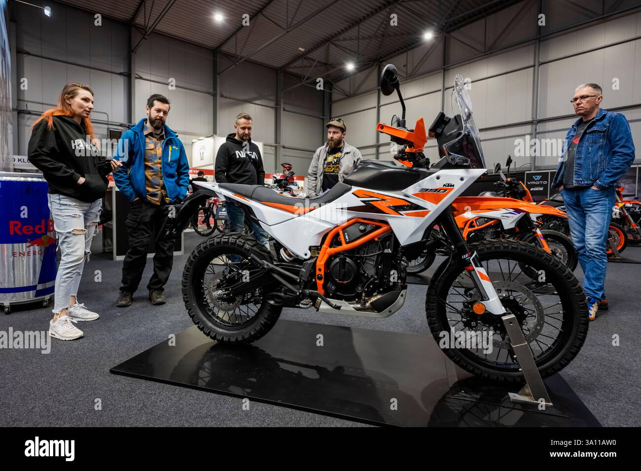 Prague, Czech Republic. 06th Mar, 2025. Start of exhibition of motorcycles, ATVs and accessories Motocykl Praha (Motorcycle Prague) 2025 in Prazsky veletrzni exhibition grounds in Prague, Czech Republic, March 6, 2025. Credit: Vit Simanek/CTK Photo/Alamy Live News Stock Photo