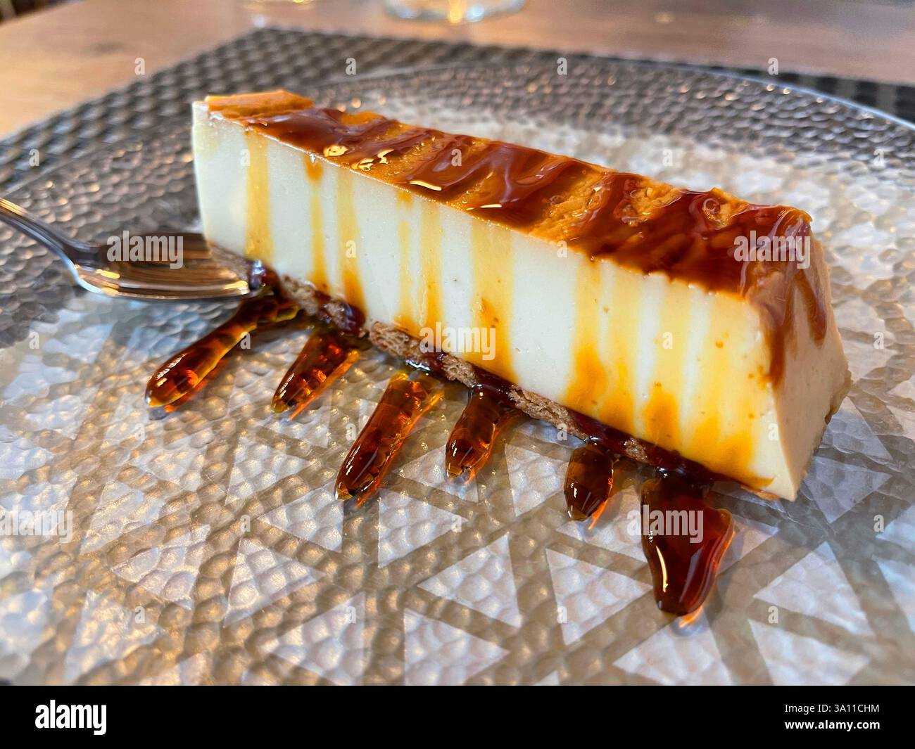 Creme caramel. - Smartphone Captured Stock Image