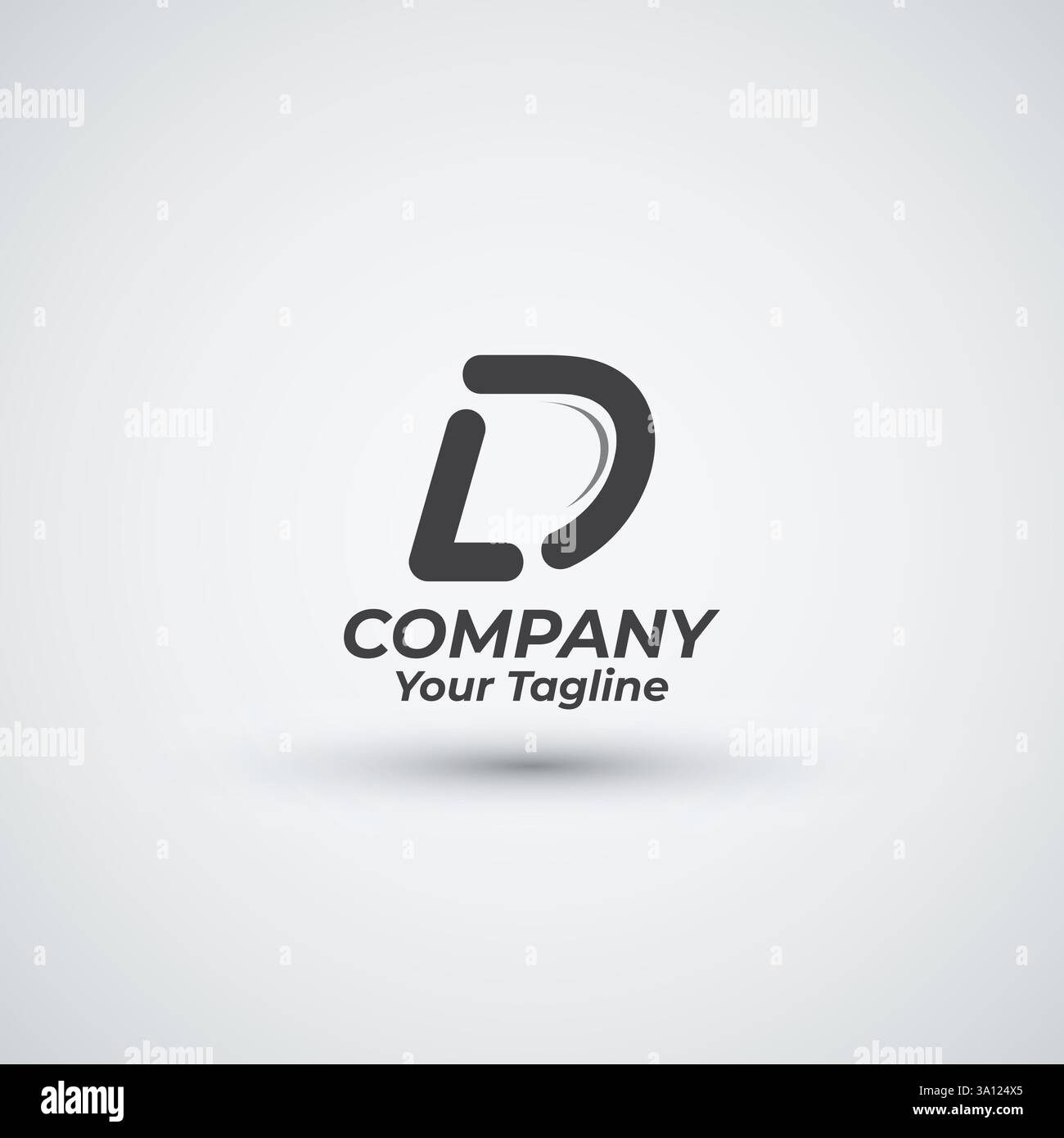 Letter L D logo design illustration icon template Stock Vector