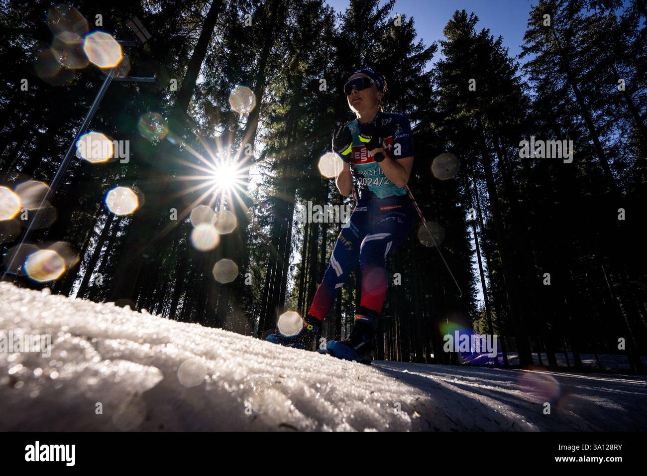 Jeanne Richard from France trains before the IBU World Cup Biathlon ...