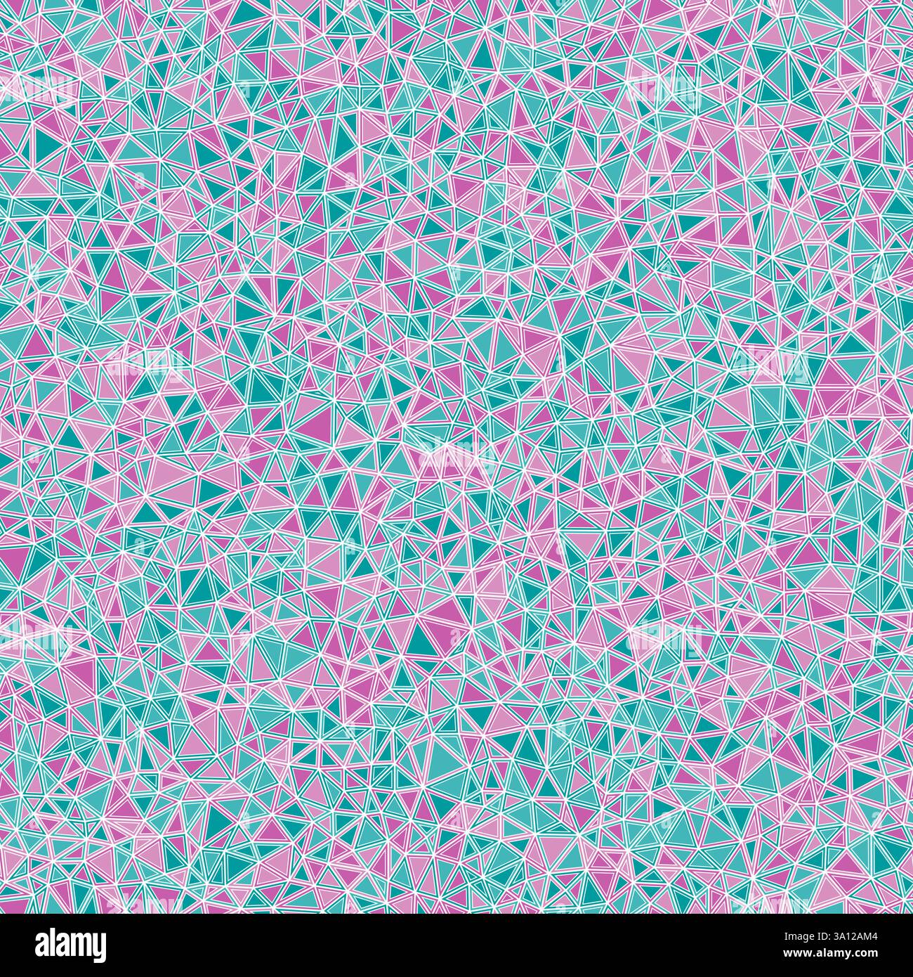 Background with triangles pattern. Small triangles size. Solid shapes in frames. Multicolored style. Repeatable pattern. Classy vector tiles. Stock Vector