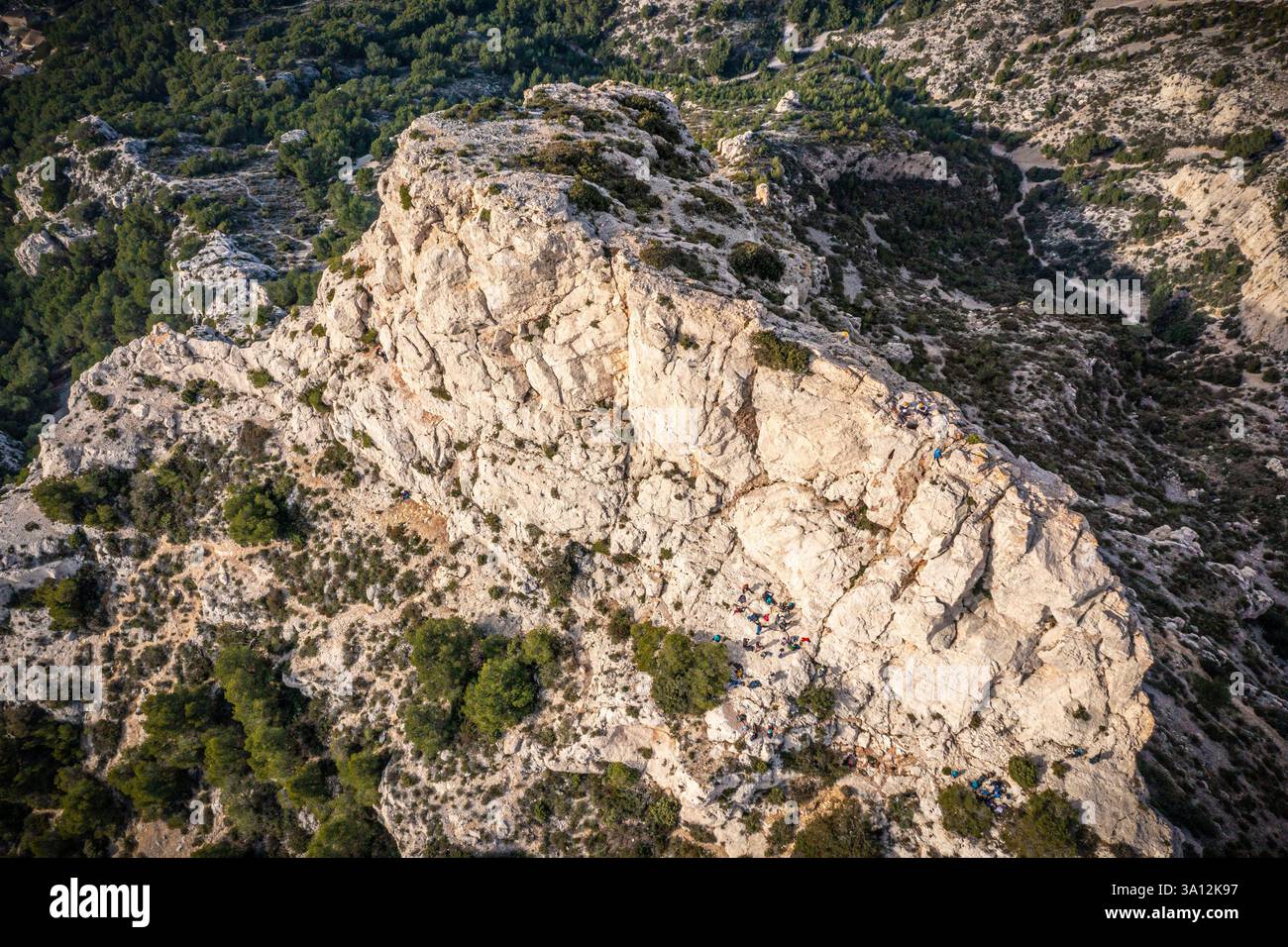 France, Bouches-du-Rhône (13), Calanques National Park, Marseille, rock ...