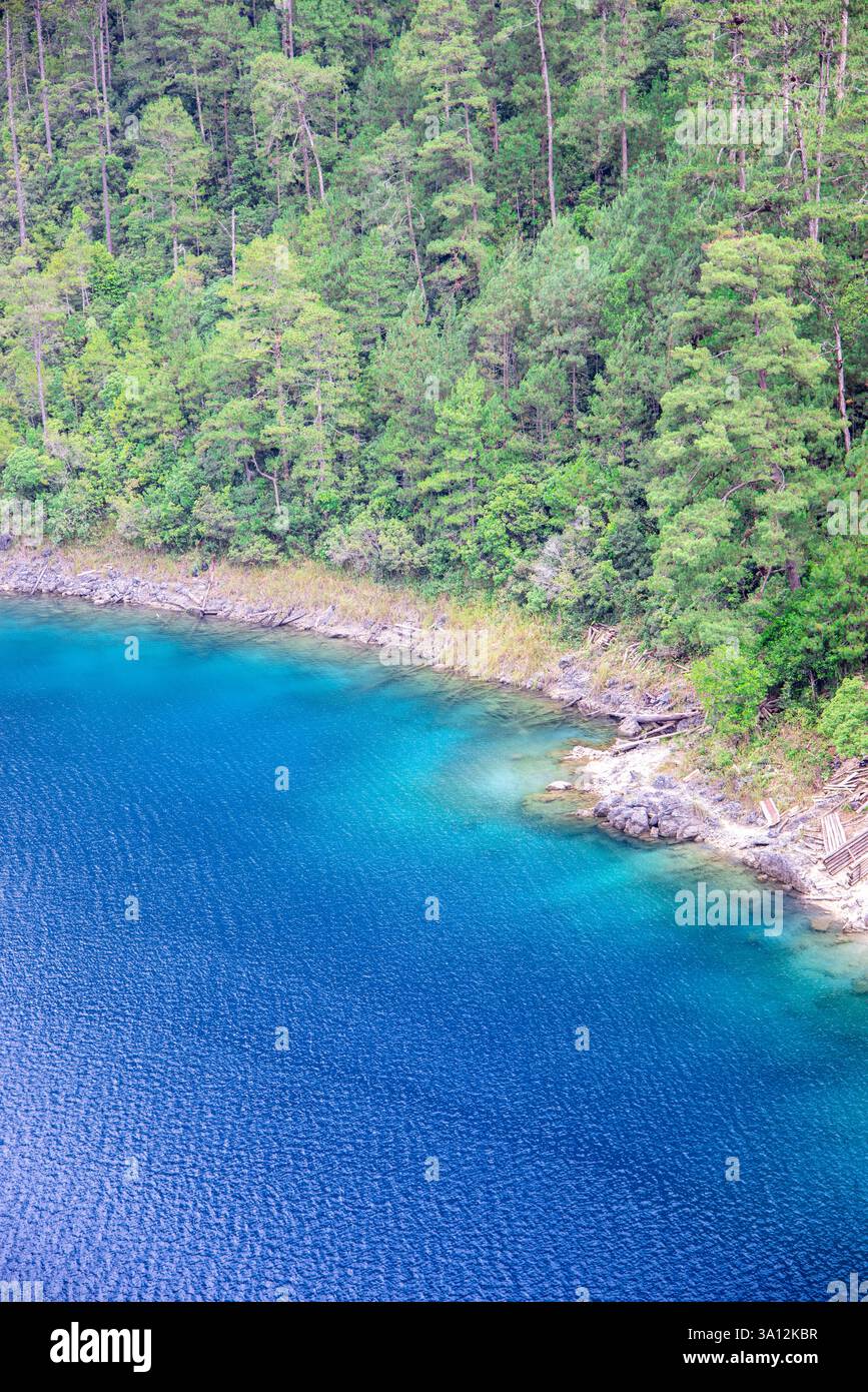 lake in the forest with beautiful colors Stock Photo - Alamy