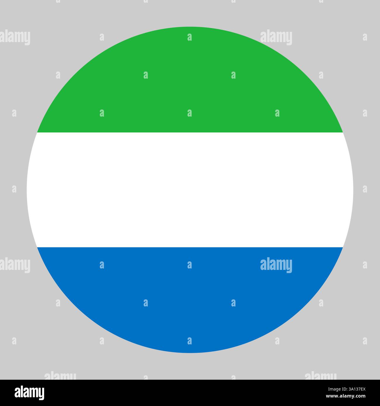 Flag of Sierra Leone round shape, national symbol Stock Vector Image ...