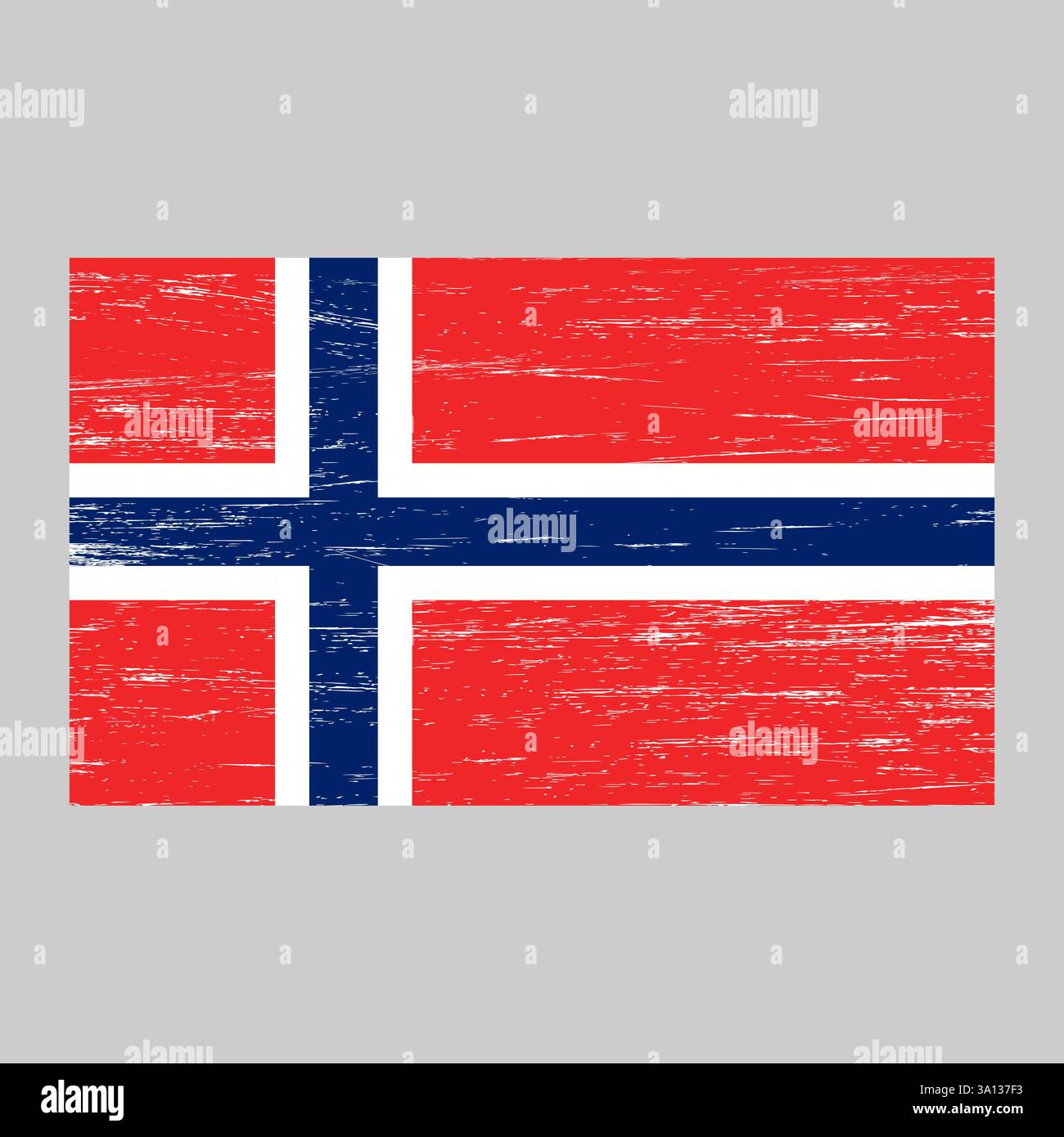 Flag of Norway with grunge texture, national symbol Stock Vector Image ...