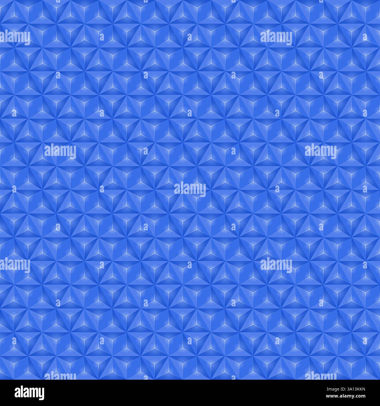 Vector Set of blue pyramid pattern. Geometric background. Abstract mosaic texture design. Stock Vector