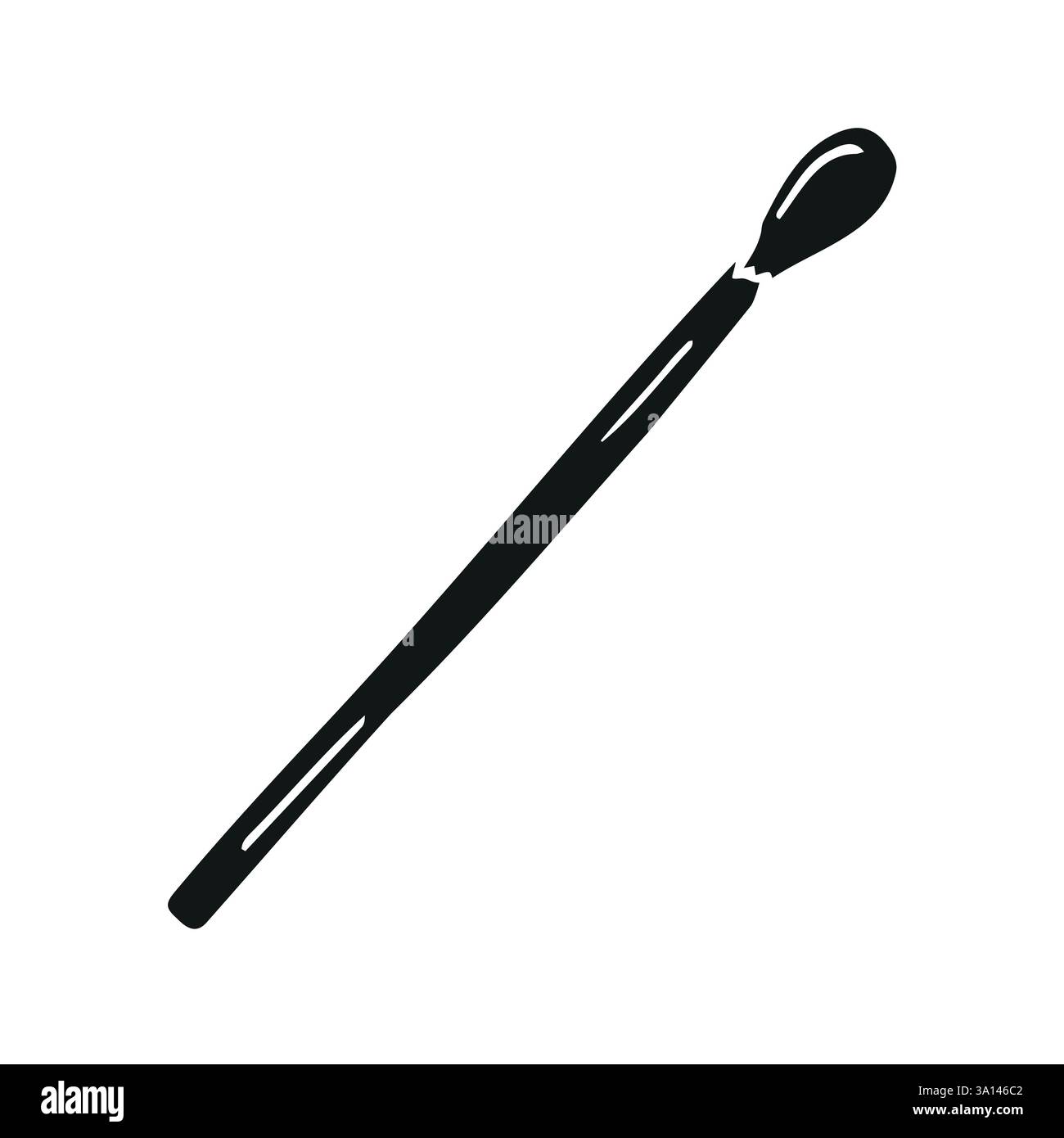 Vector hand drawn sketch doodle fire match isolated on white background Stock Vector