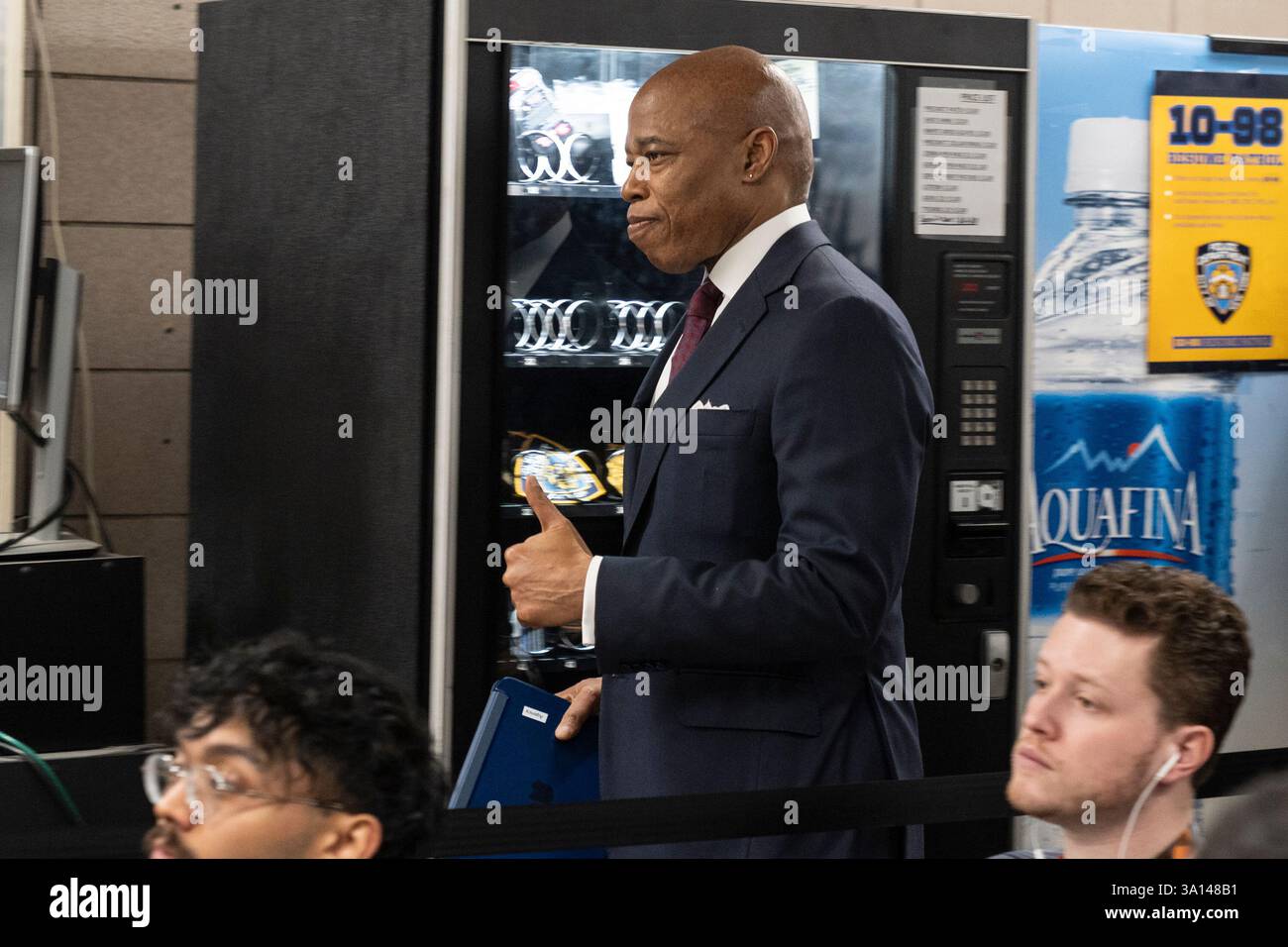 New York, NY, March 6, 2025: Mayor Eric Adams arrives at NYPD 6th ...