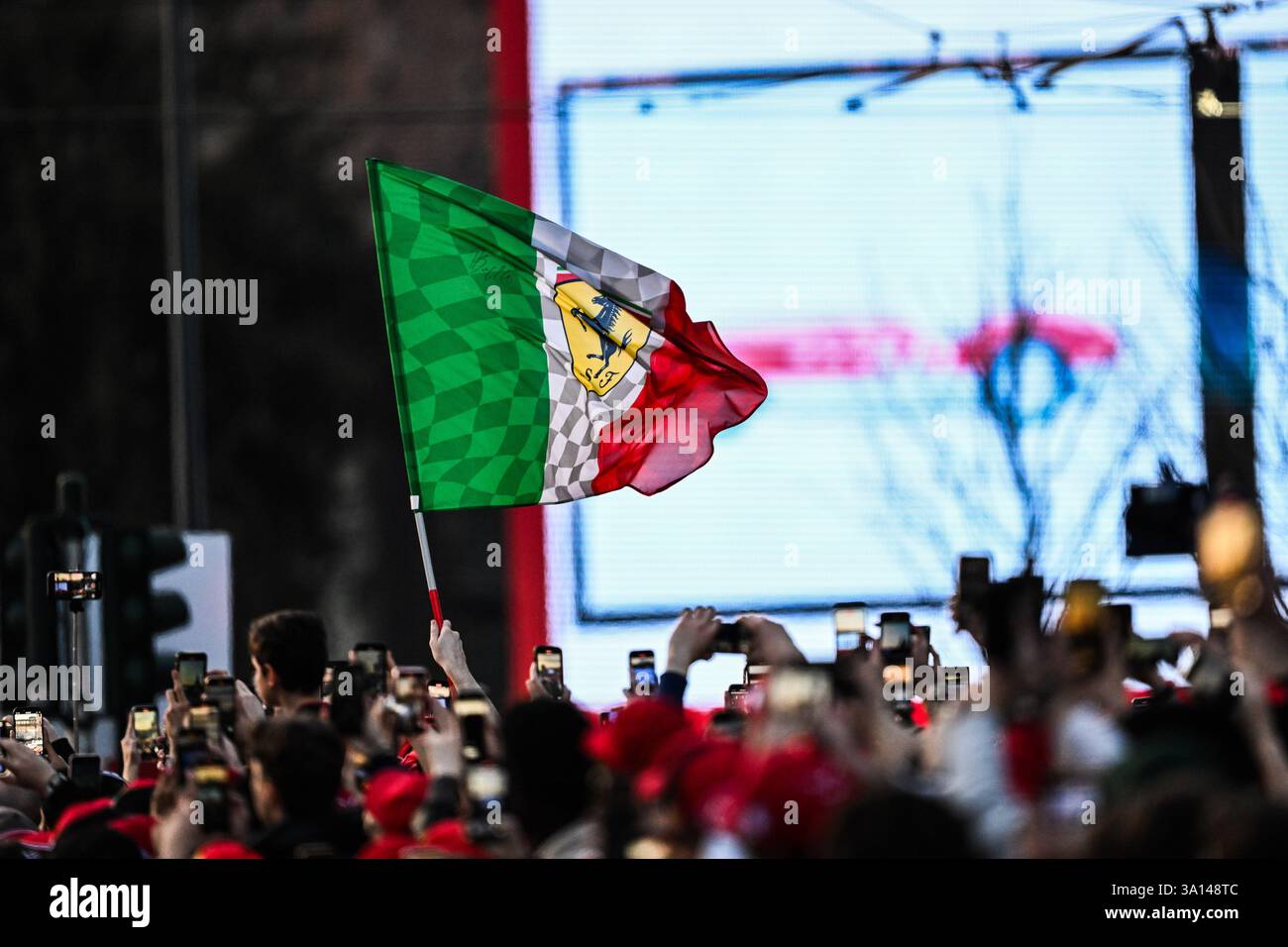 Ferrari Supporters Ferrari Supporters during Formula 1 drivers team Ferrari presentation ...