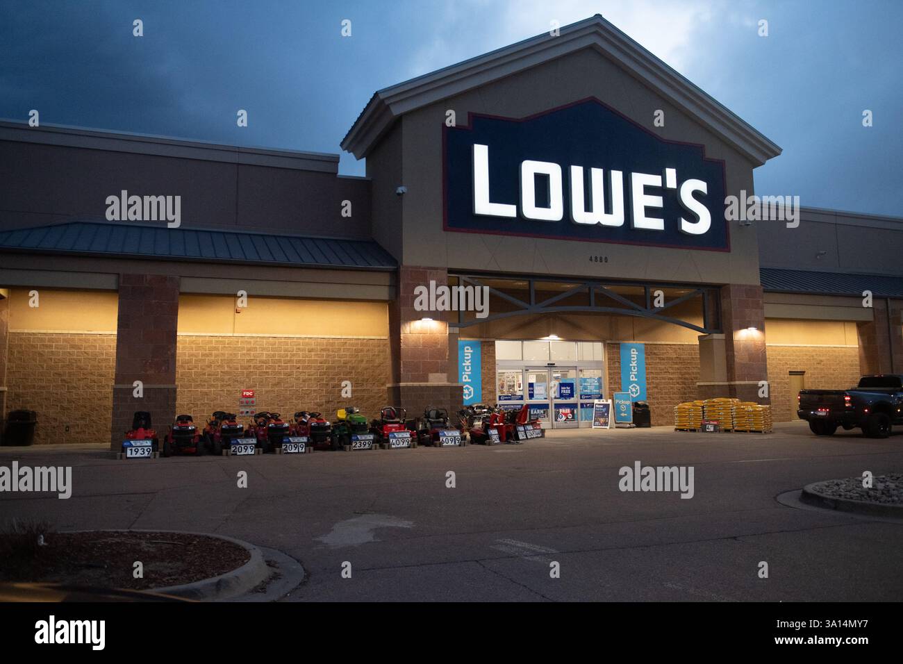 Lowe's Home Improvement Center, University Village Shopping Center, Colorado Springs, Colorado Stock Photo