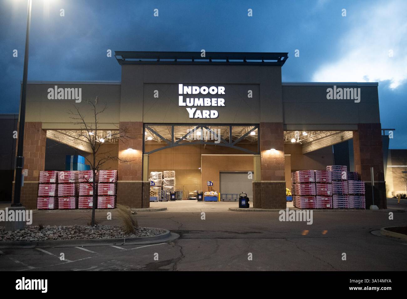 Lowe's Home Improvement Center, University Village Shopping Center, Colorado Springs, Colorado Stock Photo