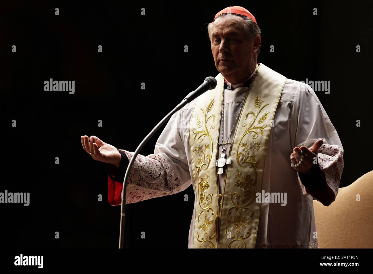 March 6, 2025 - Vatican City. Cardinal ANGEL FERNANDO ARTIME Pro ...