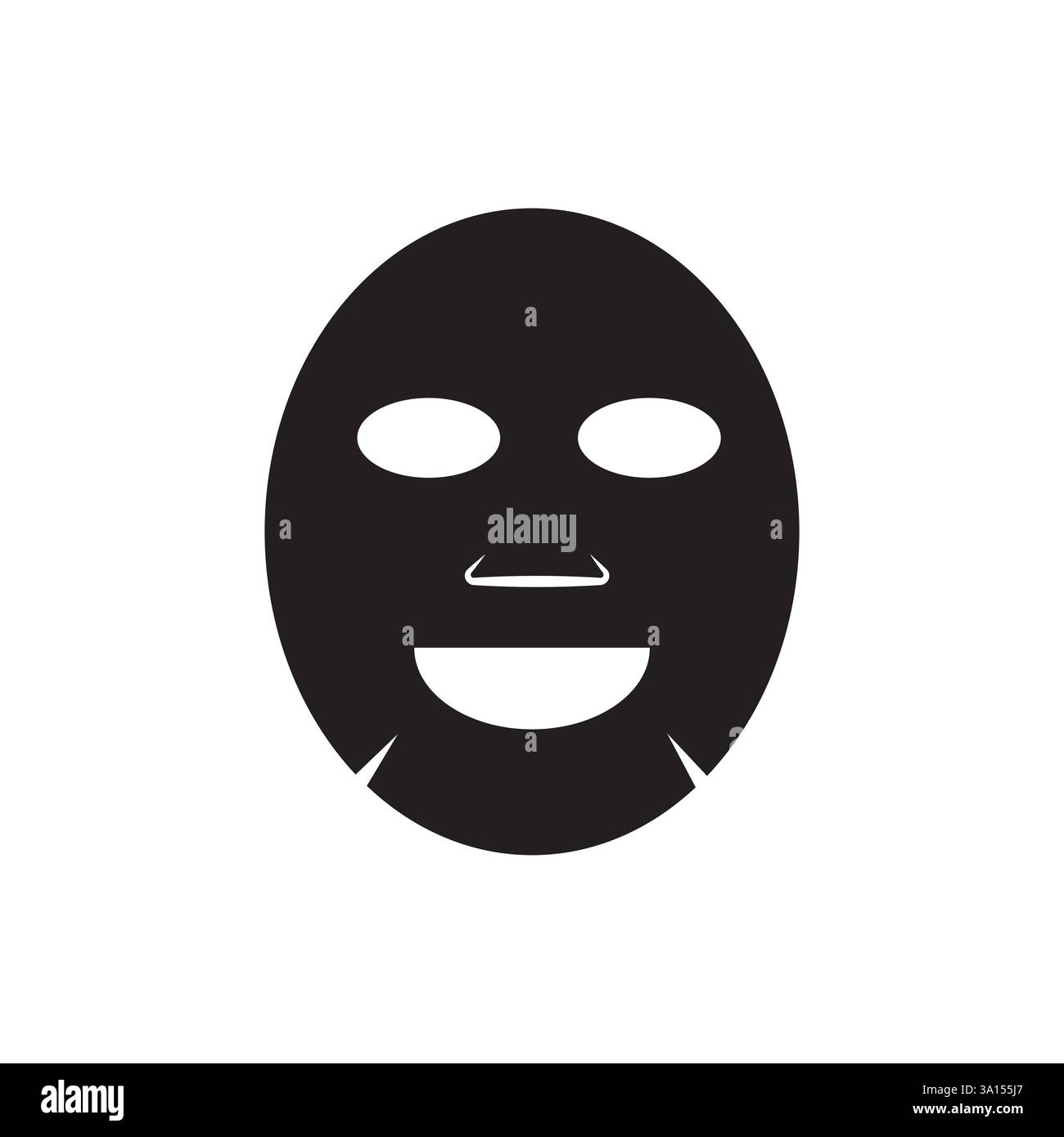 Facial mask icon. Skincare treatment symbol. Beauty self care. Vector ...