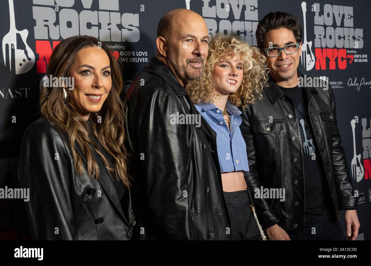 Nicole Rechter, John Varvatos, Grace Bowers and Greg Williamson attend ...