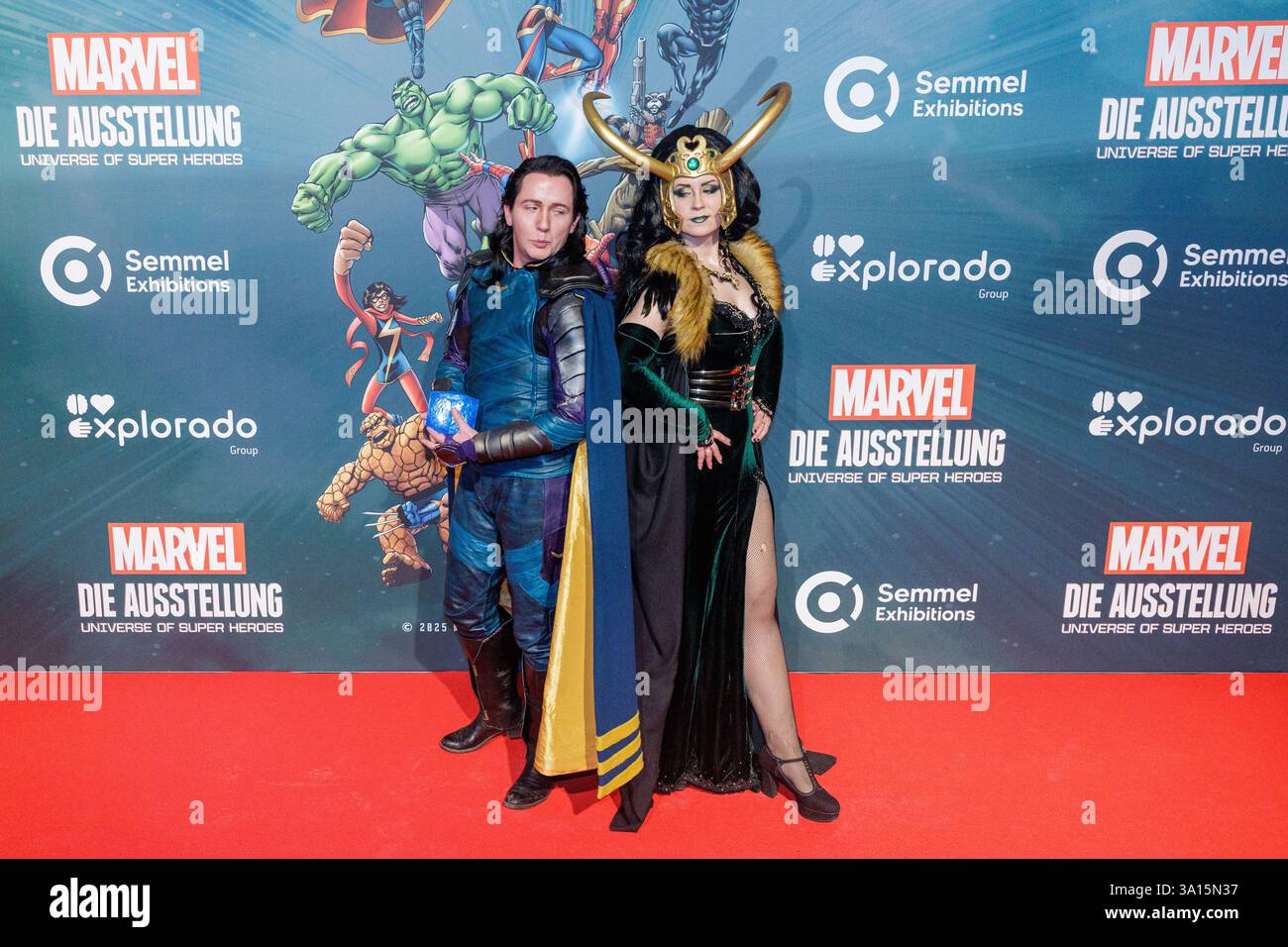 06.03.2025. Köln. Marvel: Die Ausstellung - Universe Of Super Heroes. Die spektakuläre internationale Wanderausstellung Marvel öffnet ihre Tore im ODY Stock Photo